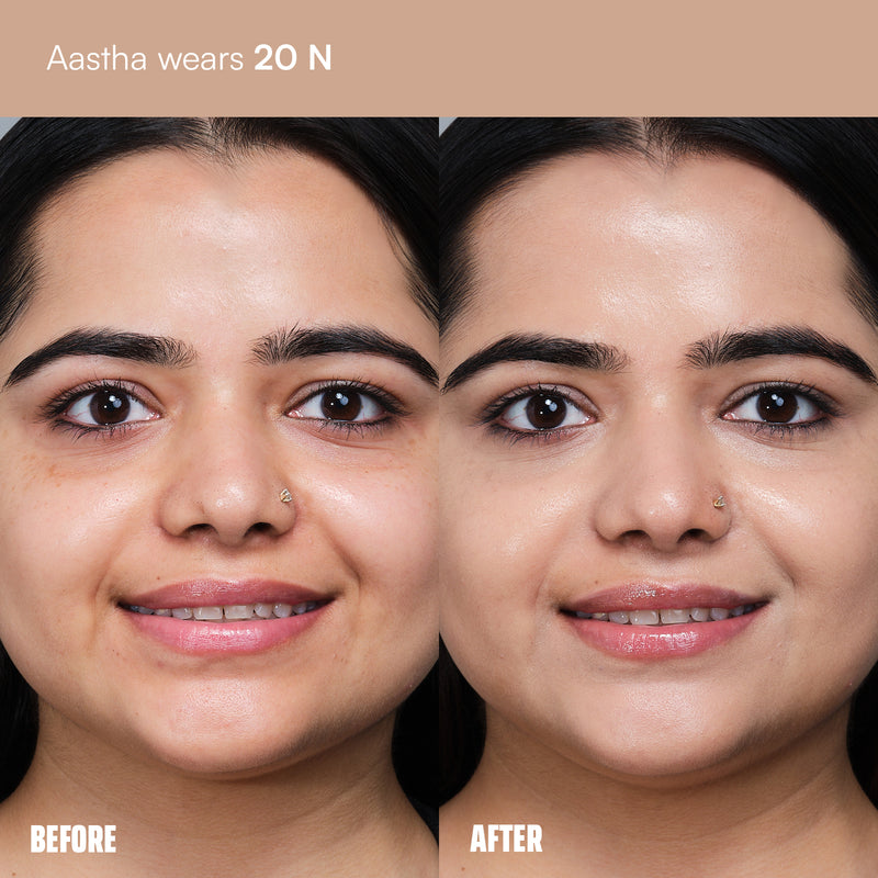 Face Card Serum Foundation + Eye-Deal Kajal Bundle
