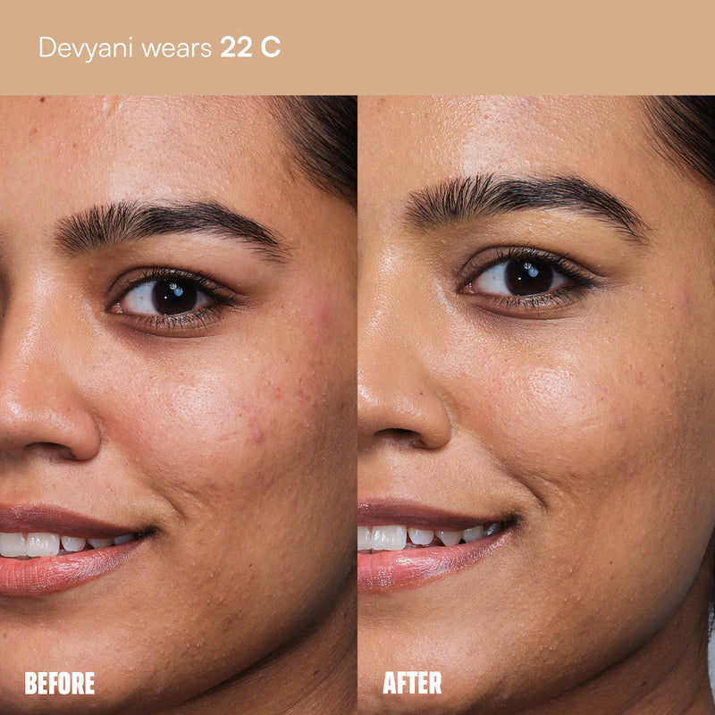 Face Card Serum Foundation + Eye-Deal Kajal Bundle
