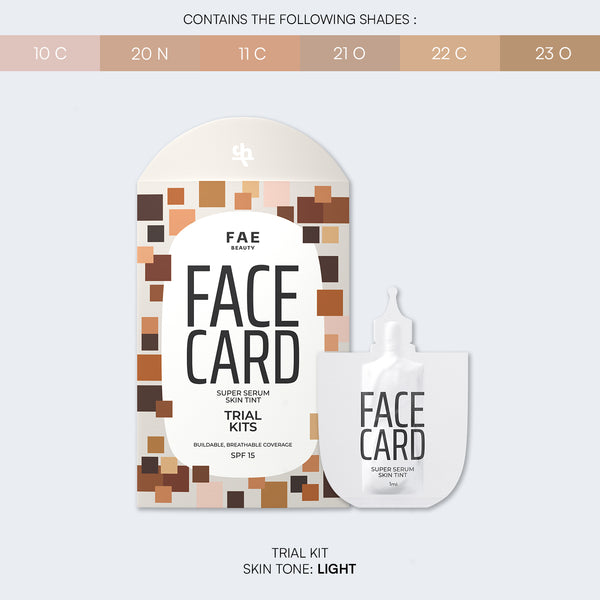 Trial Kit: Face Card Serum Foundation