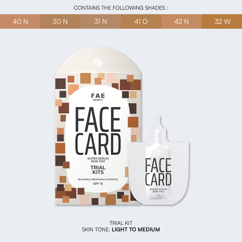 Trial Kit: Face Card Serum Foundation
