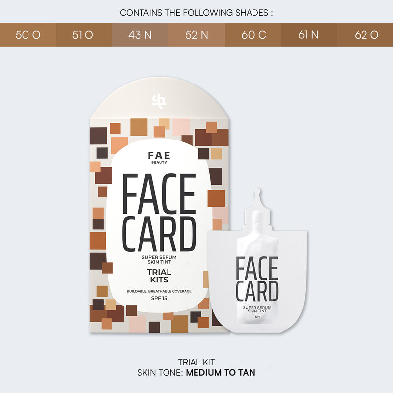 Trial Kit: Face Card Serum Foundation