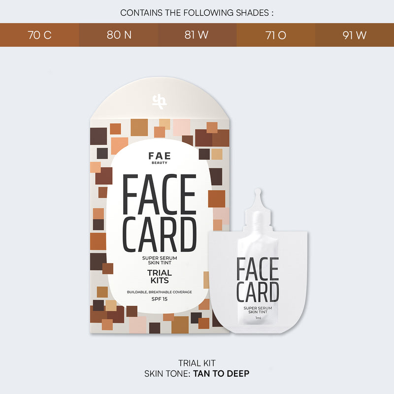 Trial Kit: Face Card Serum Foundation