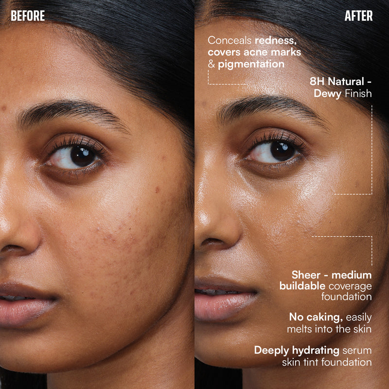 Face Card Serum Foundation + Eye-Deal Kajal Bundle