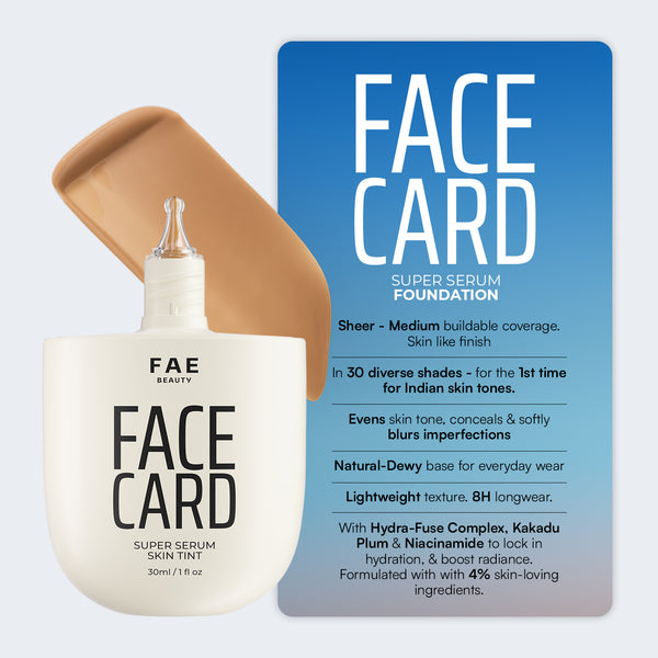 Face Card Serum Foundation + Eye-Deal Kajal Bundle