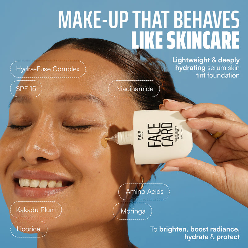 Face Card Serum Foundation + Eye-Deal Kajal Bundle